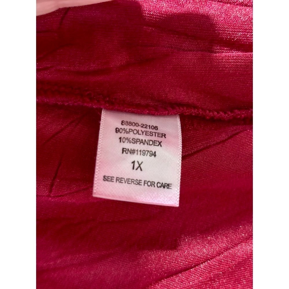 Velvet Cardigan Womens 1X Burgundy Burnout Paisley Witchy Whimsigoth Romantic - Picture 4 of 14